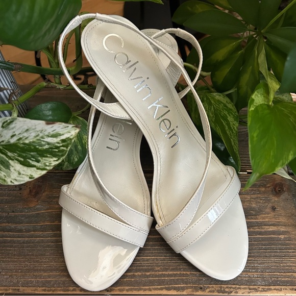 Calvin Klein Lallia Ivory Heels - Picture 1 of 5